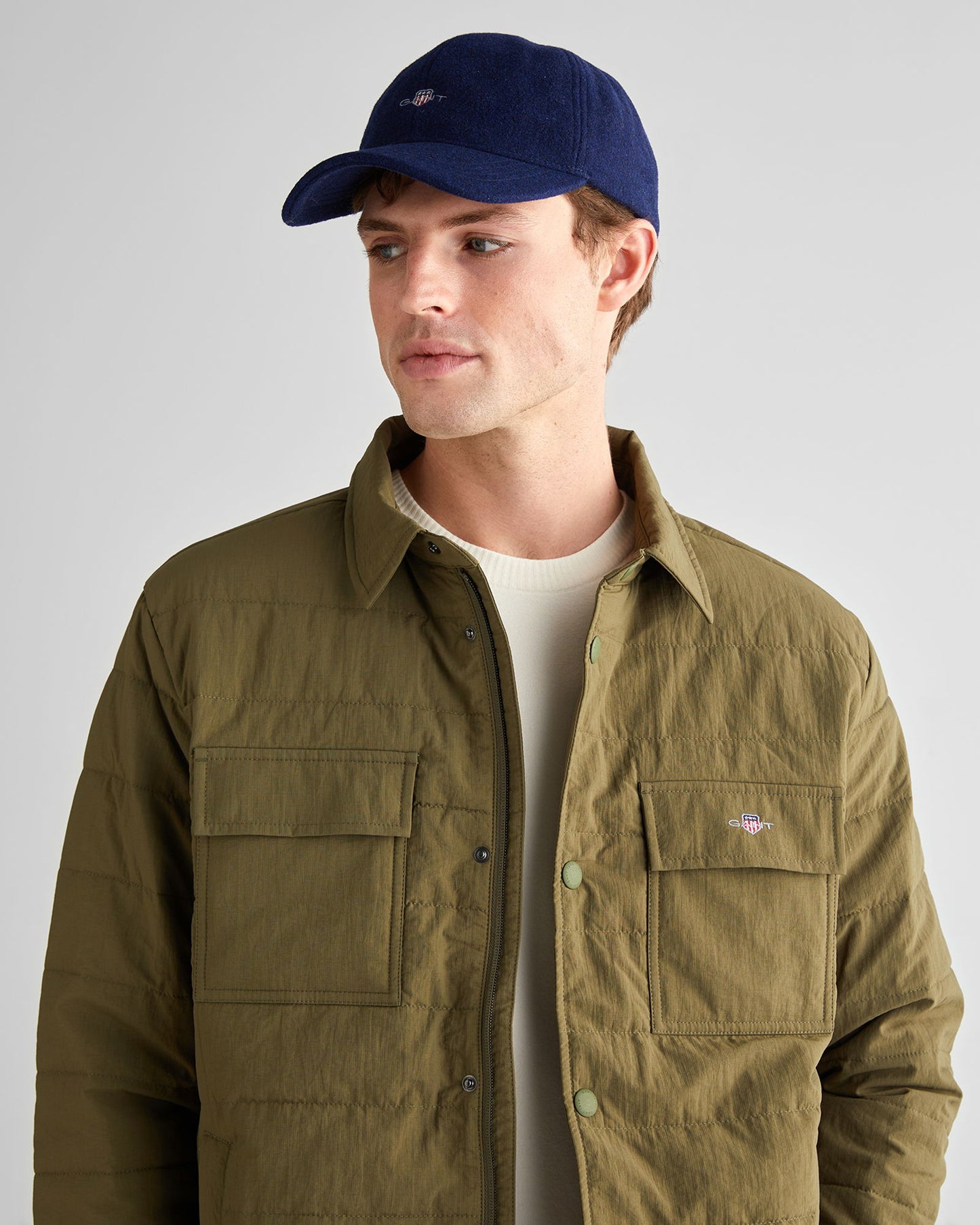 Gant Erkek Haki Standart Fit Mont