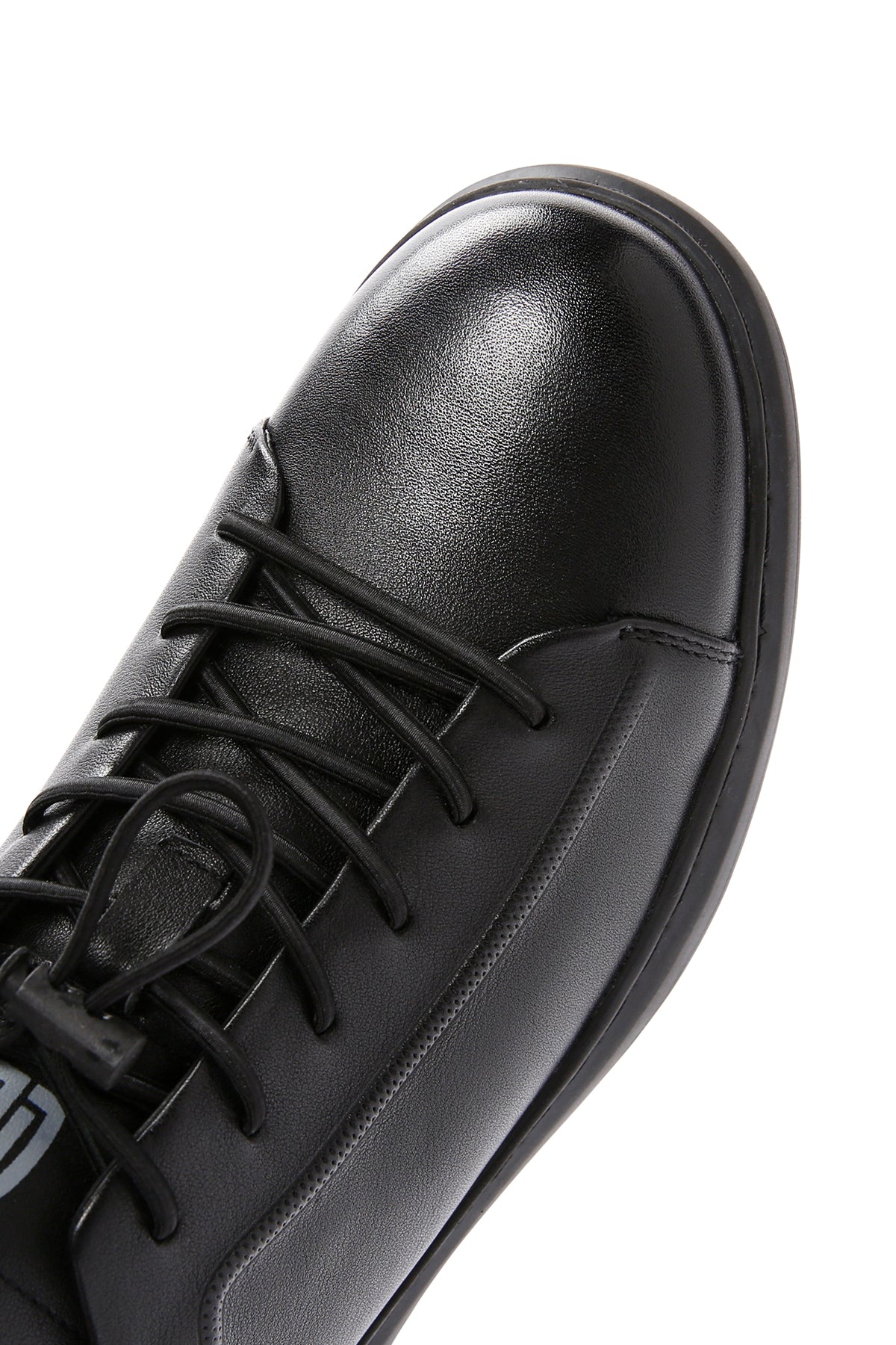 Erkek Siyah Deri Sneaker