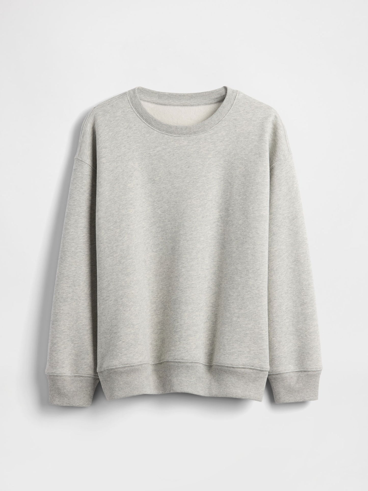 Gri Vintagesoft Relaxed Bisiklet Yaka Sweatshirt