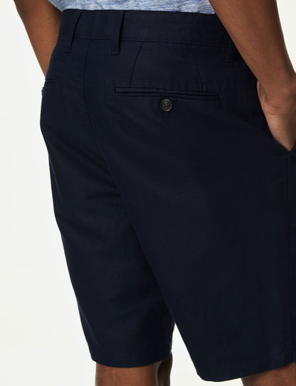 Regular Fit Keten Chino Şort