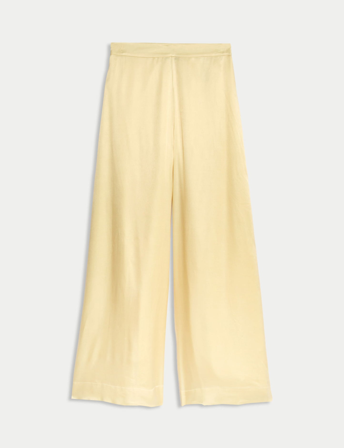 Cupro Karışımlı Geniş Paça Pantolon