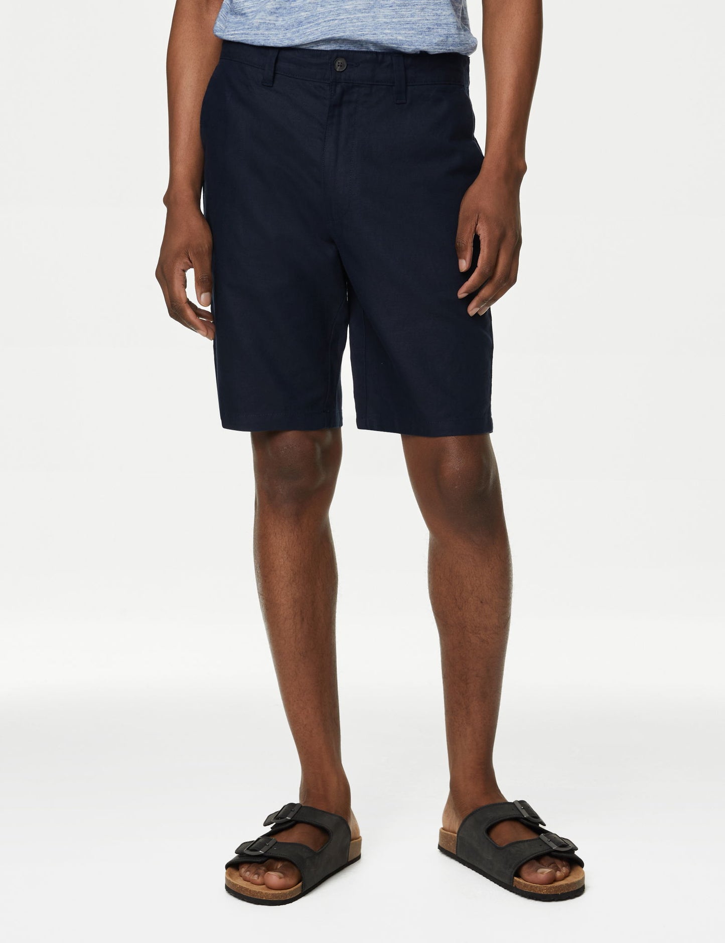 Regular Fit Keten Chino Şort