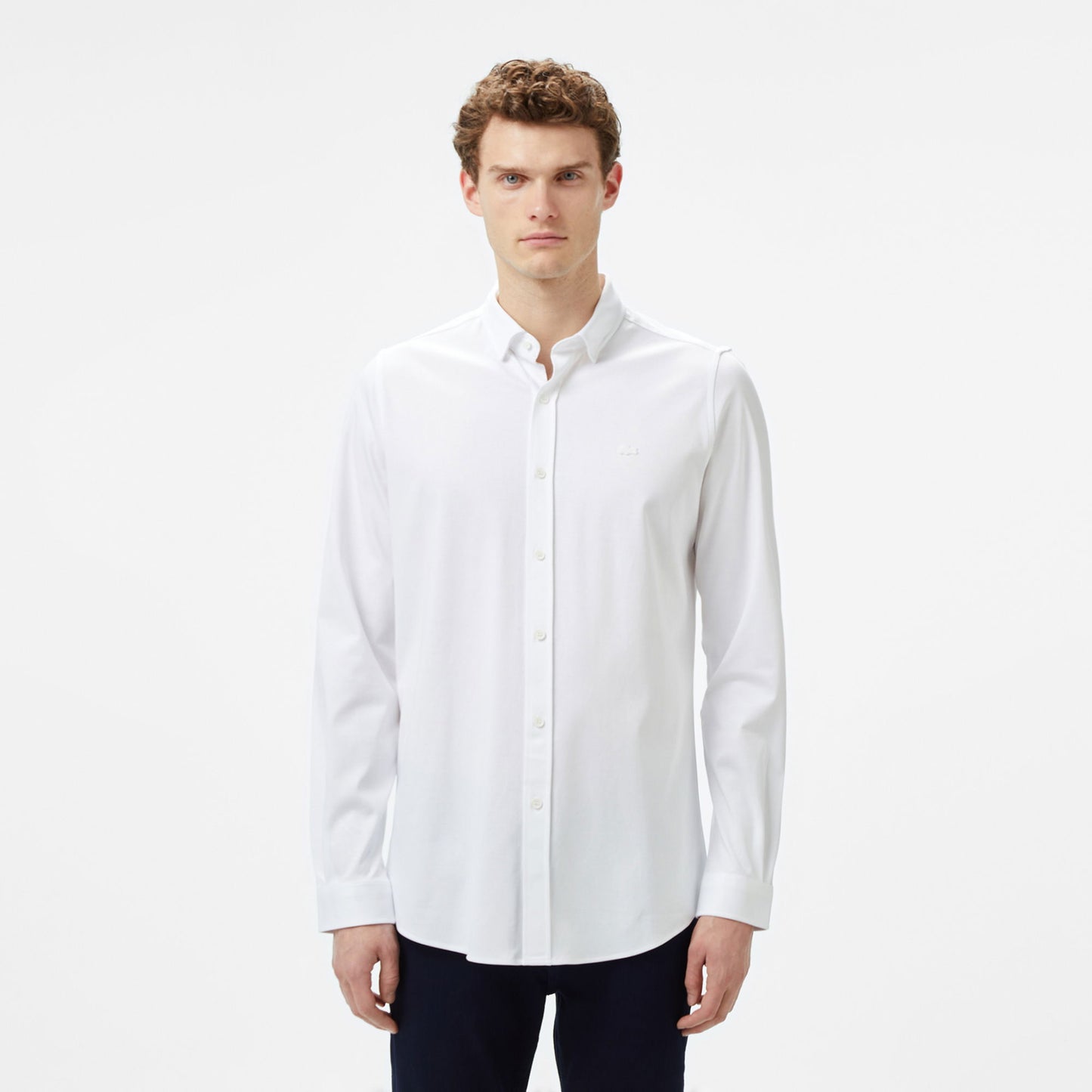 Lacoste Erkek Slim Fit Beyaz Gömlek