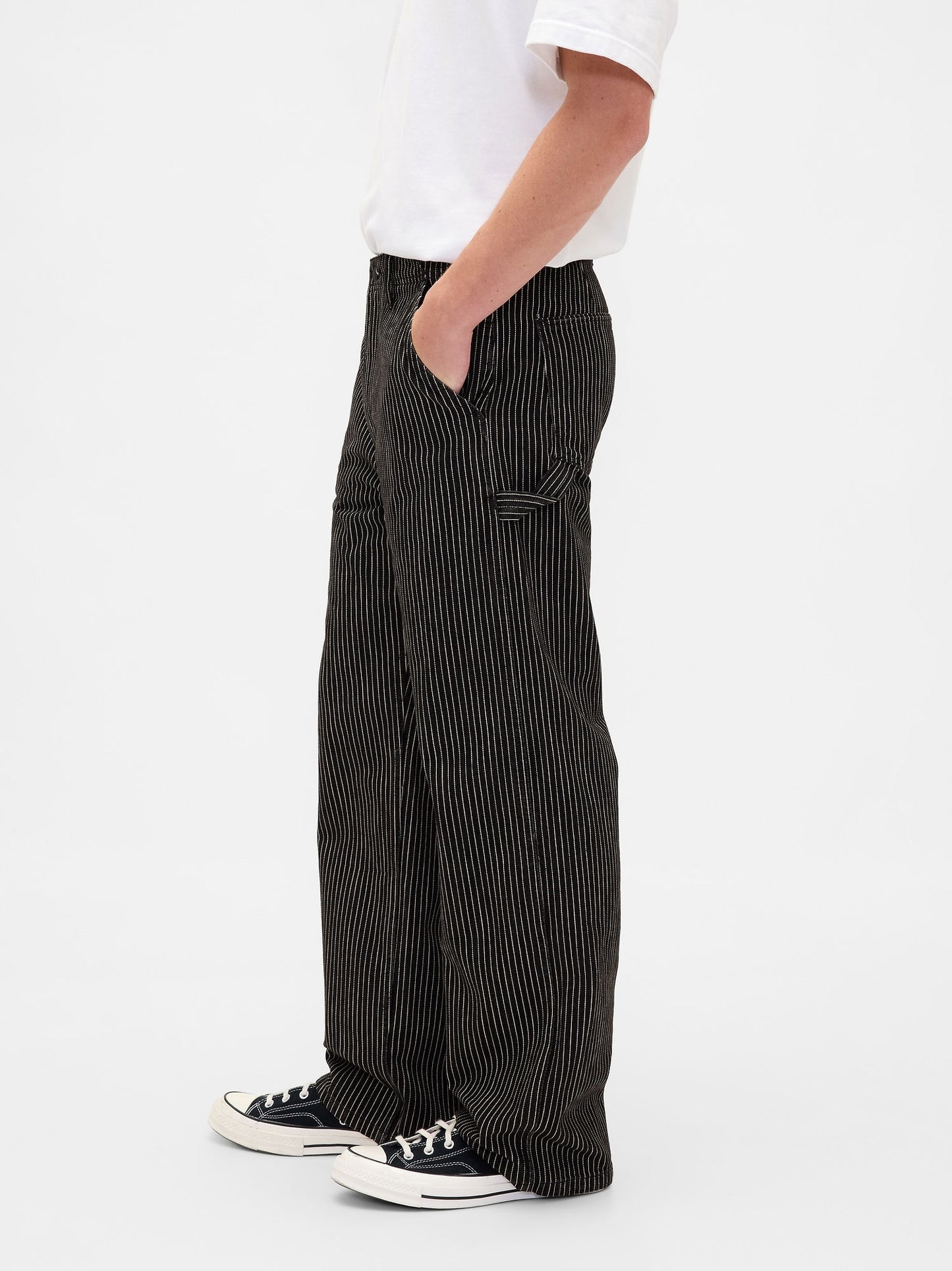 Siyah Gap × Disney Tim Burton’s The Nightmare Before Christmas '90s Loose Jean Pantolon