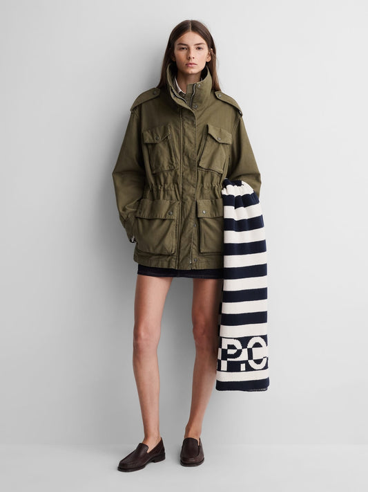 Beyaz Gap × A.p.c. Logo Şerit Battaniye