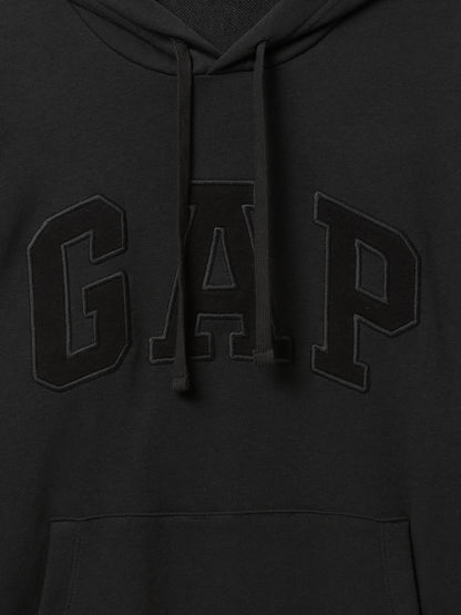 Siyah Gap Logo Fransız Havlu Kumaş Sweatshirt