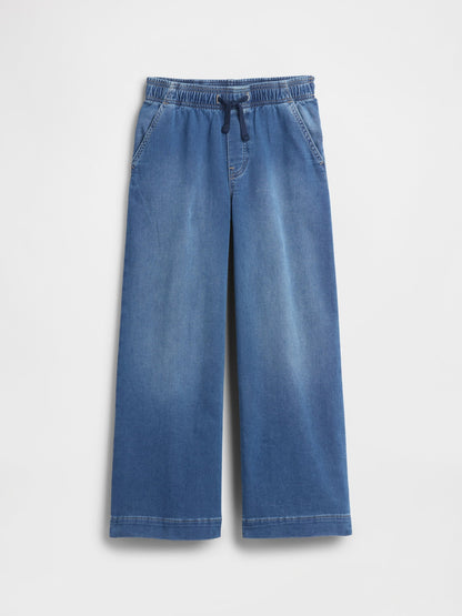 Mavi High Rise Pull-on Wide-leg Sweatpant Jean Pantolon