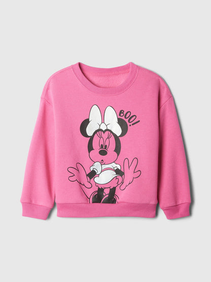 Pembe Gap Logo Disney Relaxed Grafikli Sweatshirt