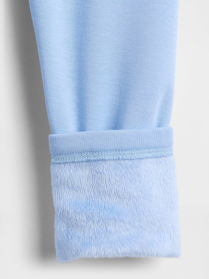 Açık Mavi Cozy-lined Legging Tayt