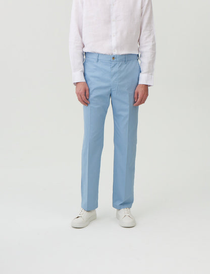 Regular Fit Hafif Dokulu Chino Pantolon