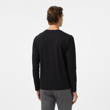 Nautica Erkek Siyah Classic Fit Uzun Kollu T-shirt