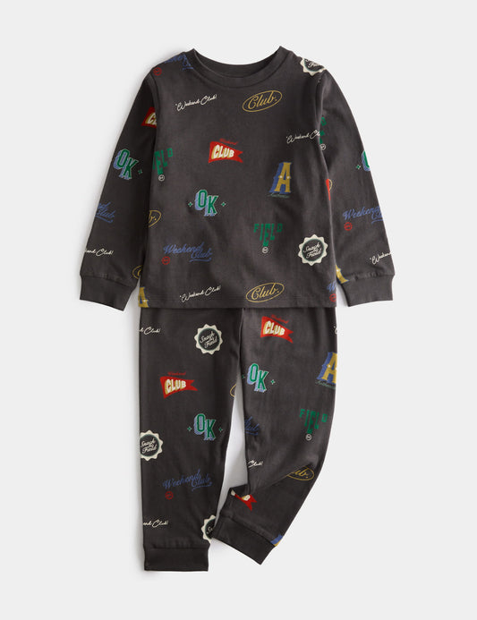 Saf Pamuklu Pijama Takımı