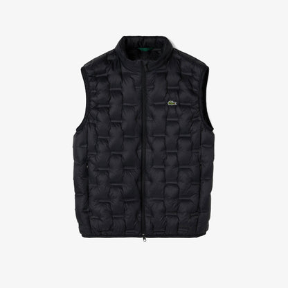 Lacoste Erkek Dik Yaka Siyah Yelek