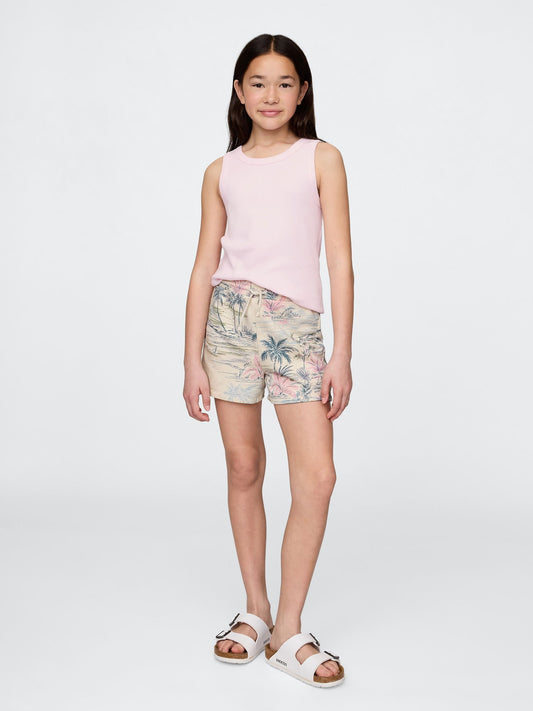 Krem Kids Relaxed Print Pull-on Şortlar