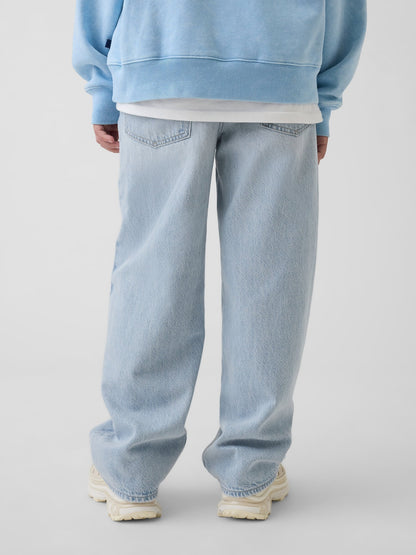 Açık Mavi Ultrasoft Baggy Jean Pantolon