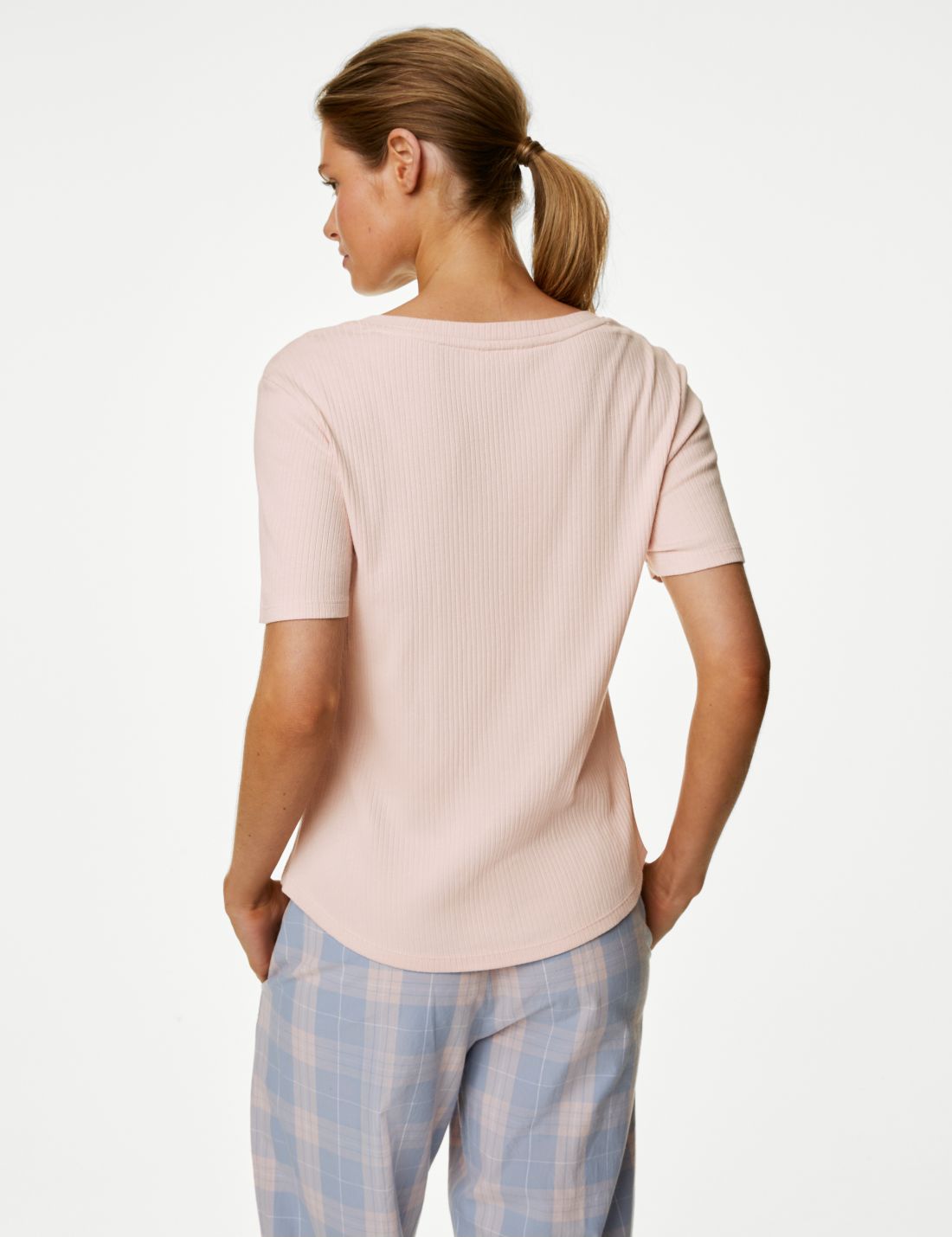 Fitil Detaylı Kısa Kollu Pijama Üstü