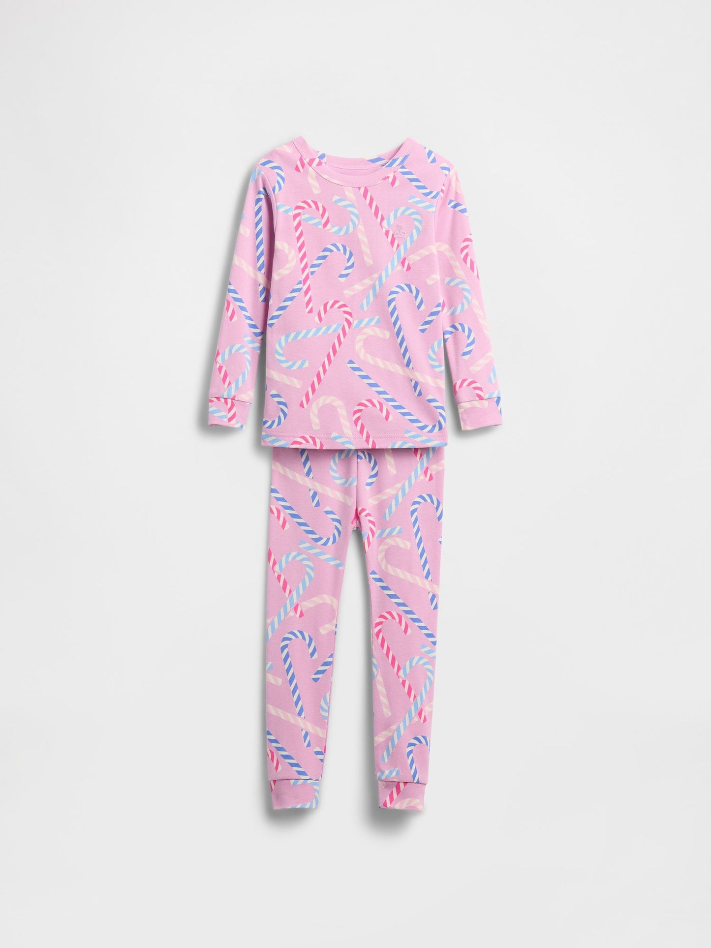 Pembe Organik Brushed Pamuklu Holiday Pijama Takımı