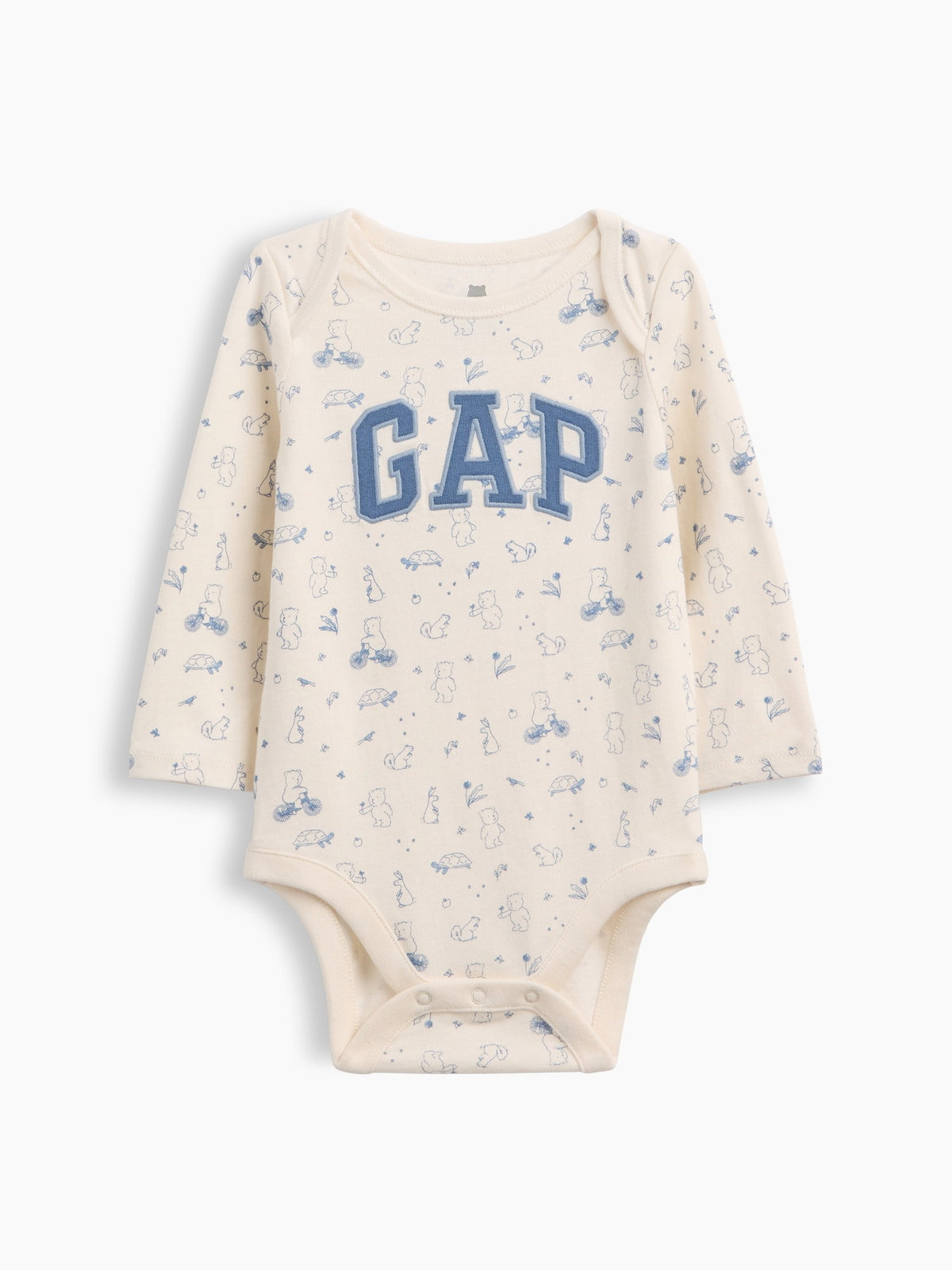 Krem Organik Pamuk Gap Logo Bodysuit
