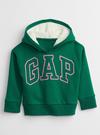 Yeşil Gap Logo Cozy Sherpa Sweatshirt