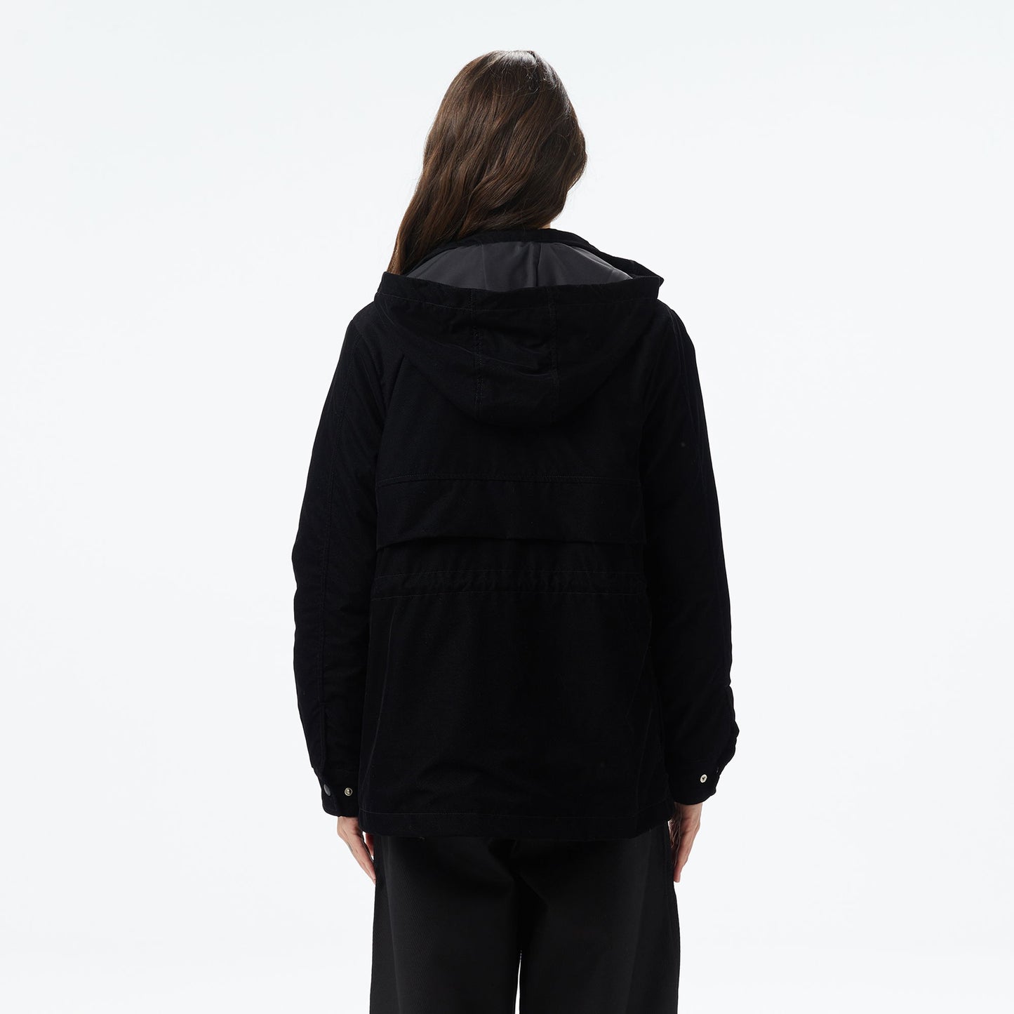 Lacoste Kadın Kapüşonlu Siyah Mont