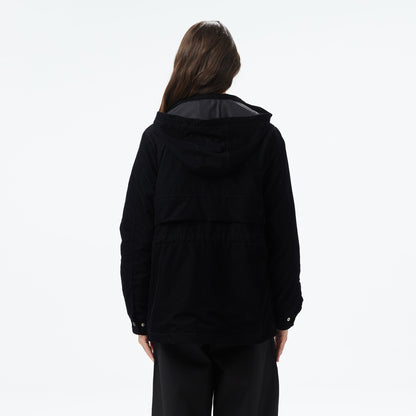 Lacoste Kadın Kapüşonlu Siyah Mont