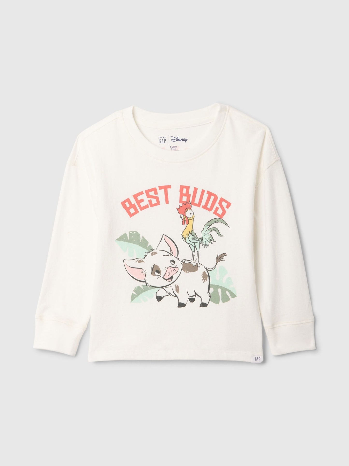 Beyaz Gap × Disney Moana Grafikli T-Shirt