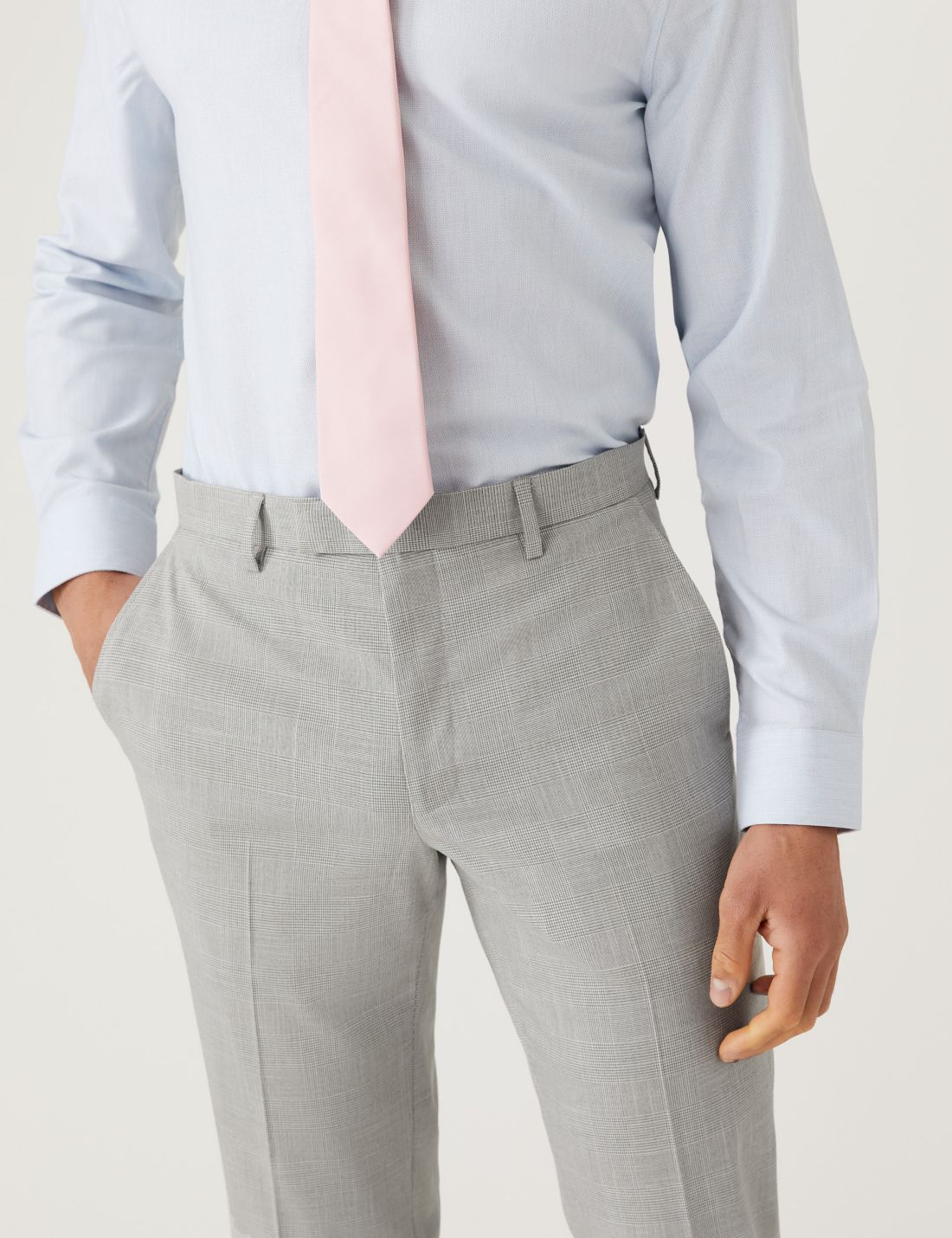 Slim Fit Ekose Desenli Pantolon