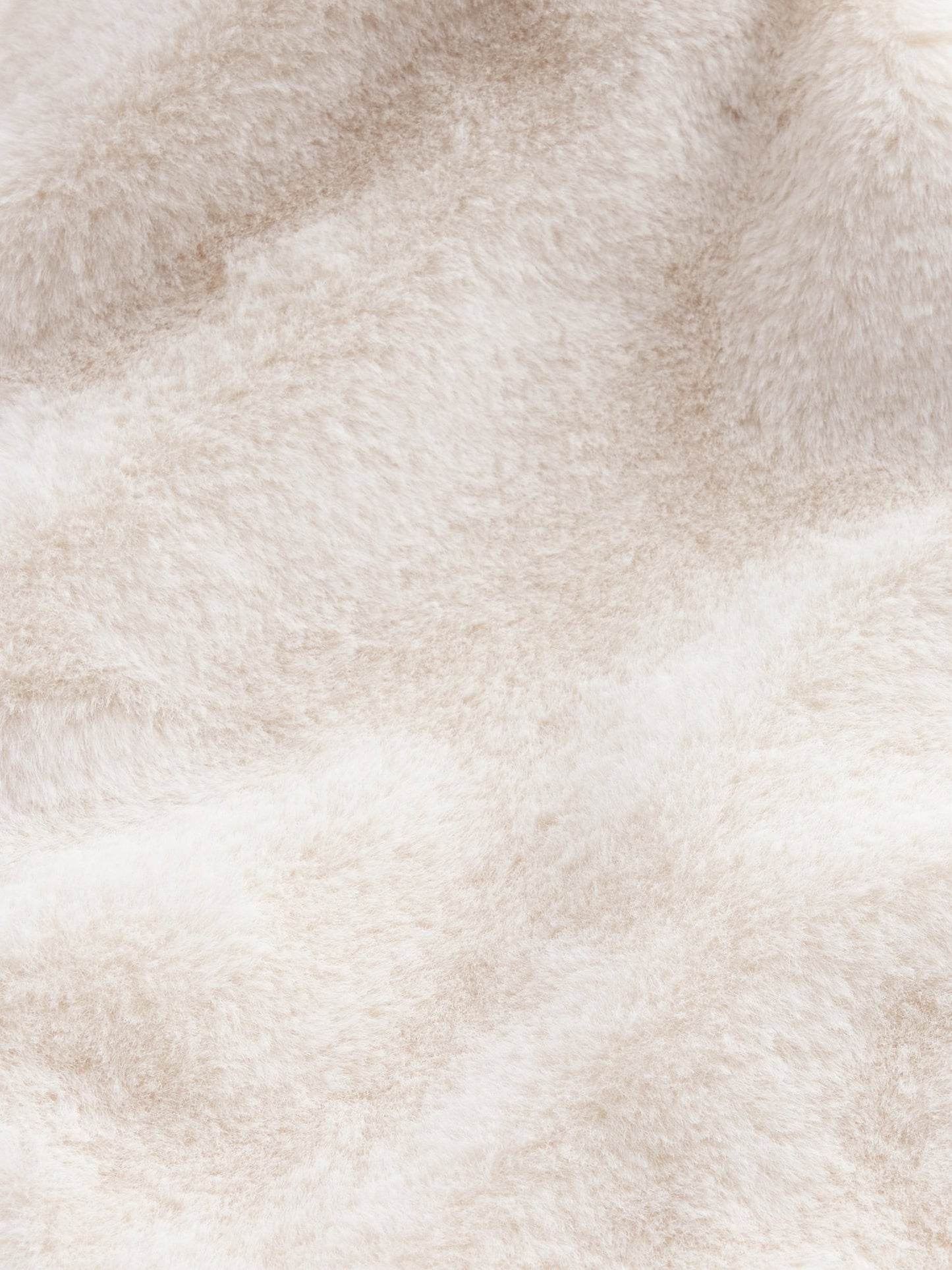 Kırık Beyaz Faux-fur Kürk