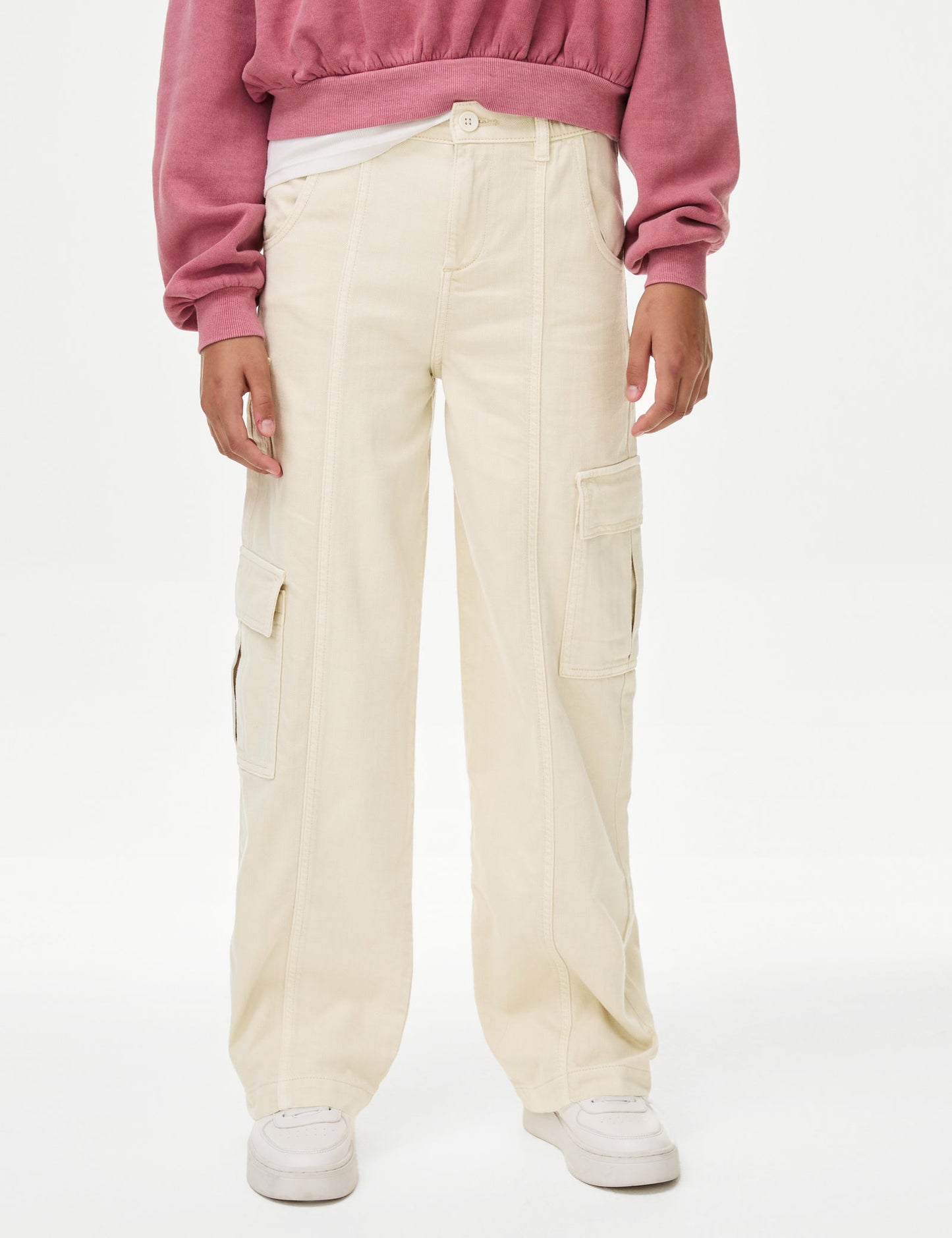 Regular Fit Wide Leg Kargo Pantolon (6-16 Yaş)