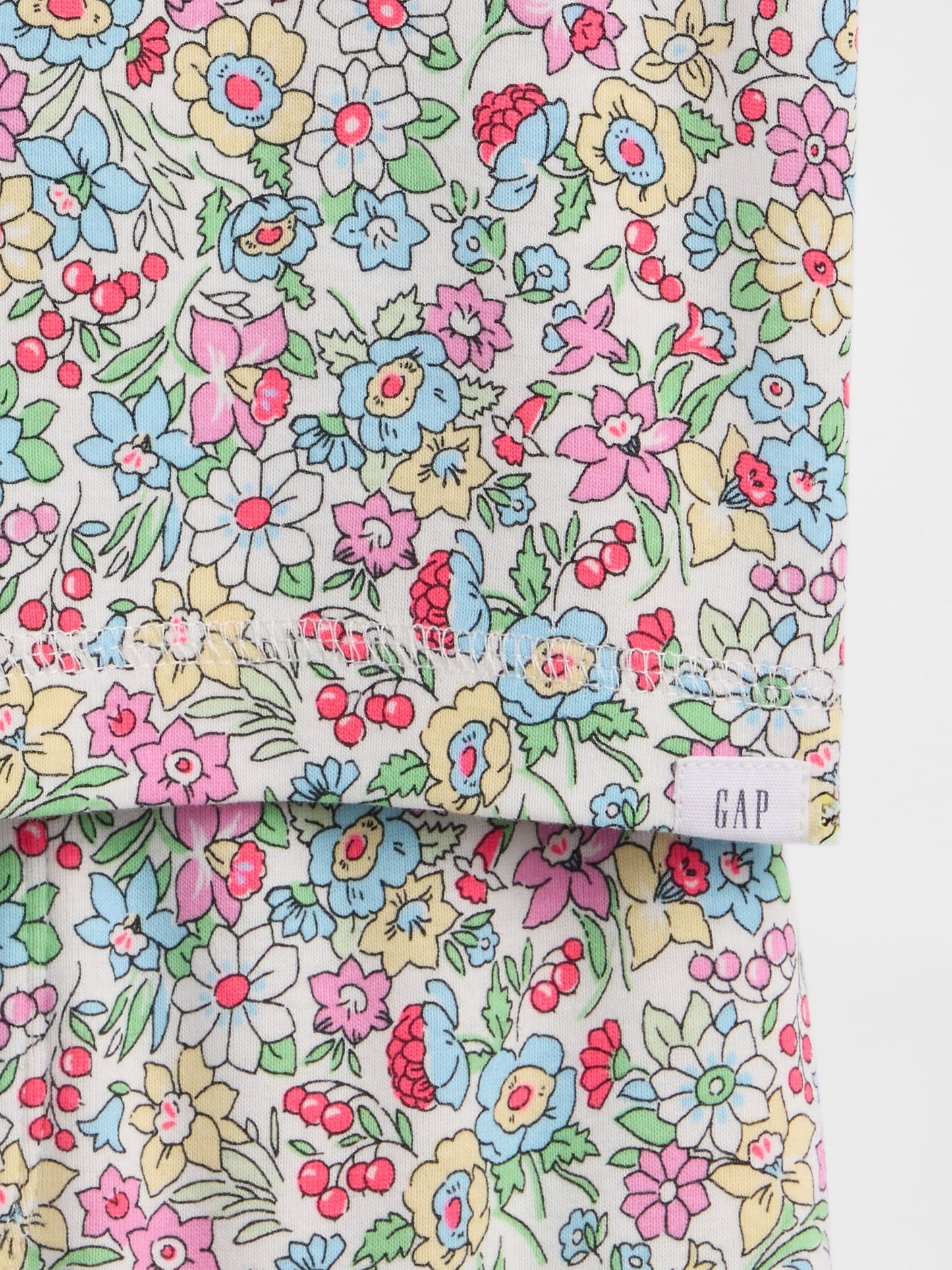 Çok Renkli Organik Brushed Pamuk Pijama Takımı