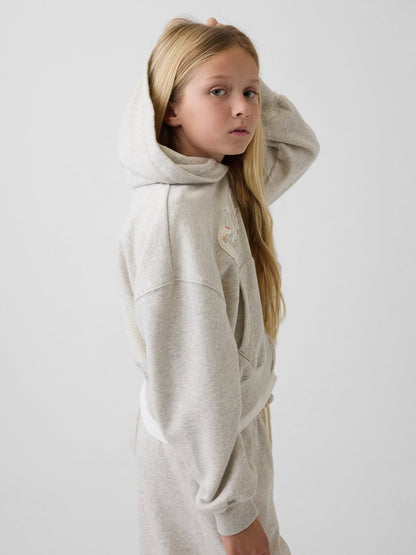 Gri Vintagesoft Oversized Logo Fermuarlı Sweatshirt