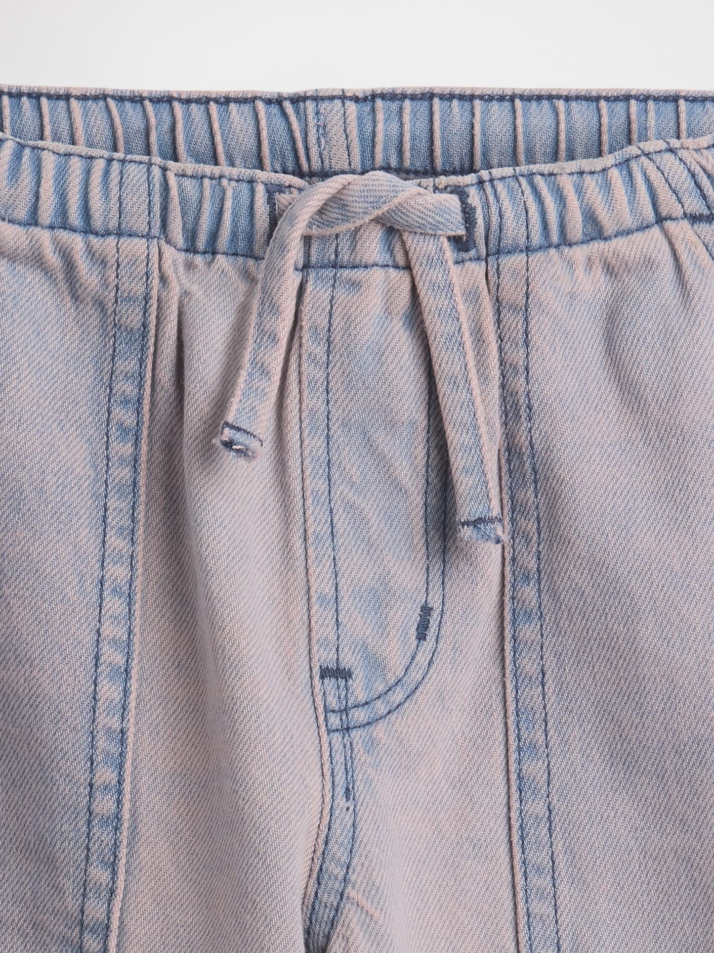 Mor Low Rise Easy Longline Denim Şort