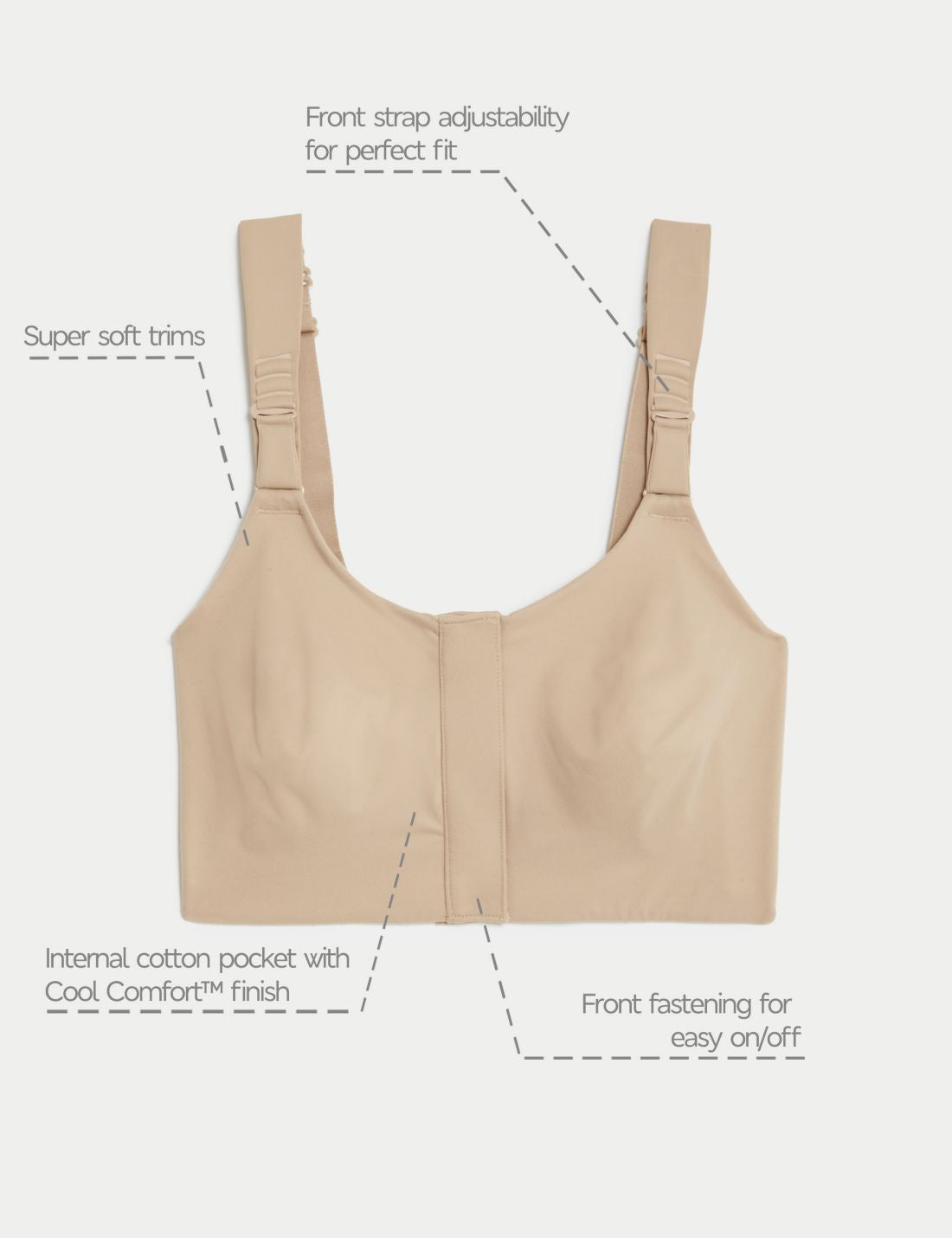 Body Soft™ Pamuklu Ameliyat Sonrası Sütyeni