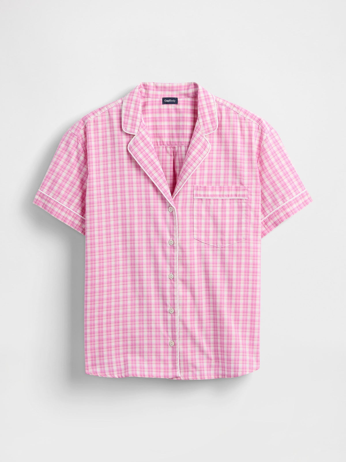 Pembe Poplin Pijama Üstü