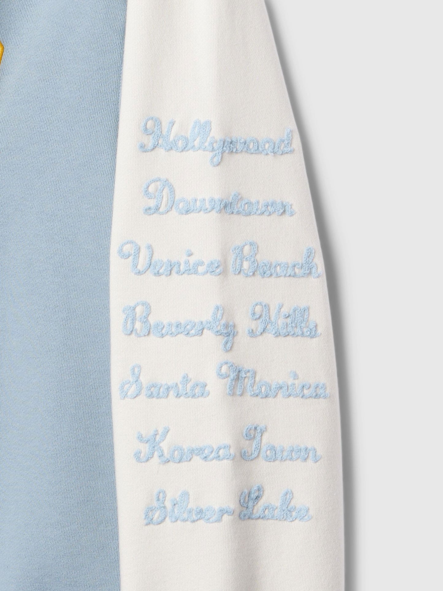 Mavi Gap Logo Los Angeles Şehir Logolu Kapüşonlu Sweatshirt