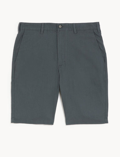 Regular Fit Keten Şort