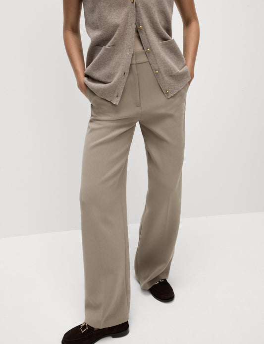 Yüksek Bel Wide Leg Pantolon