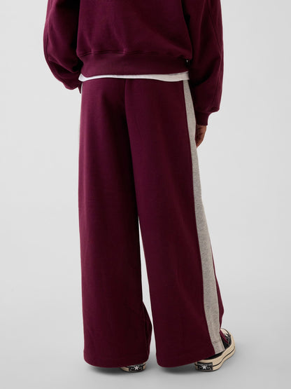 Bordo Vintagesoft Baggy Varsity Pantolon