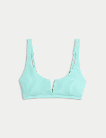 Dokulu V Yaka Bikini Üstü