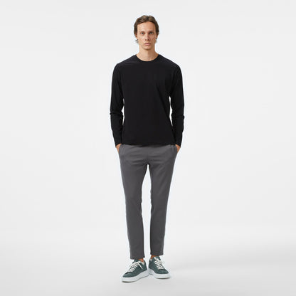 Nautica Erkek Siyah Classic Fit Uzun Kollu T-shirt