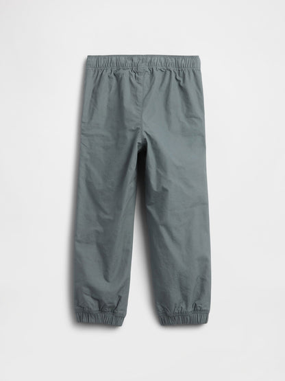 Gri Gap Pull-on Relaxed Poplin Jogger Eşofman Altı