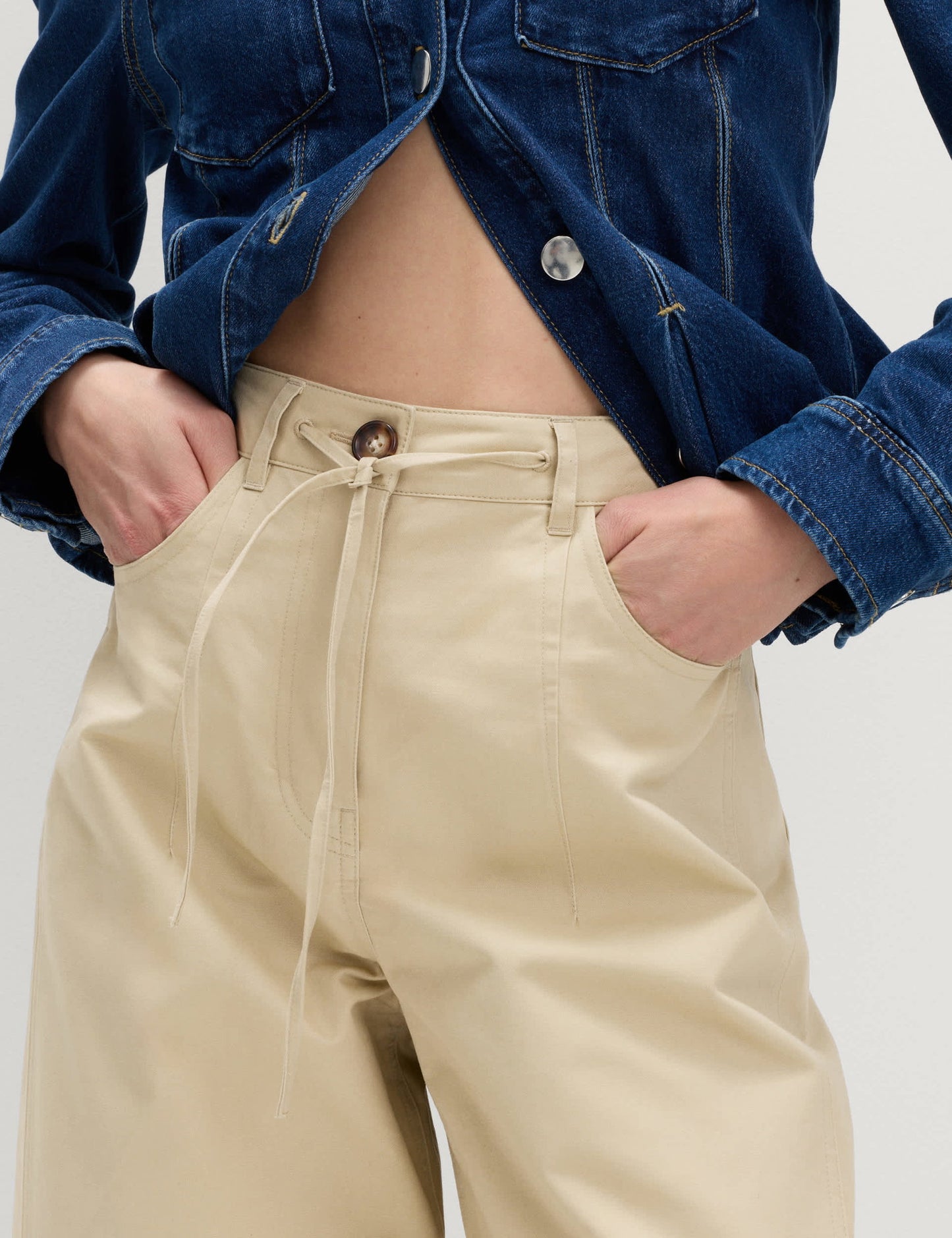 Keten Karışımlı Pantolon