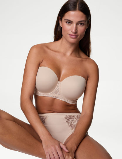 Body Soft:trade_mark: Dantel Detaylı Straplez Sütyen