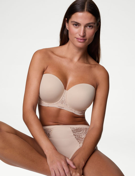 Body Soft:trade_mark: Dantel Detaylı Straplez Sütyen