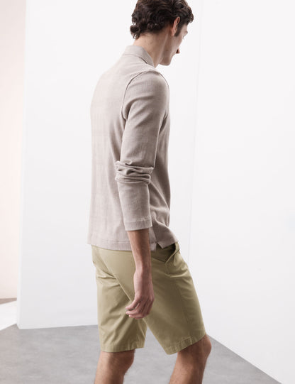 Pamuk Karışımlı Regular Fit Lightweight Chino Şort