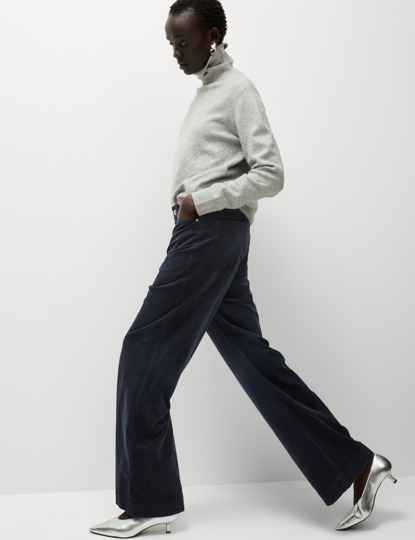 Kadife Wide Leg Pantolon