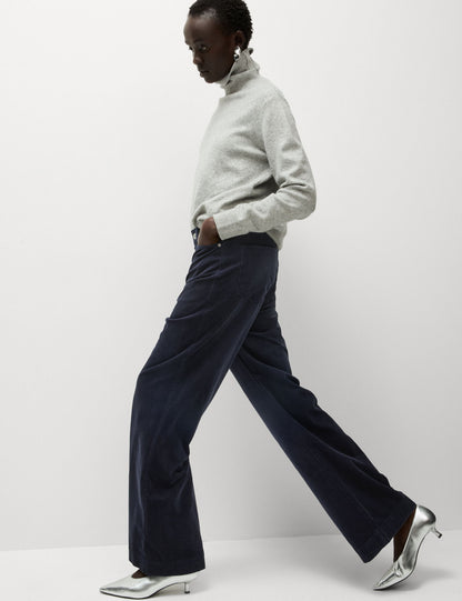 Kadife Wide Leg Pantolon
