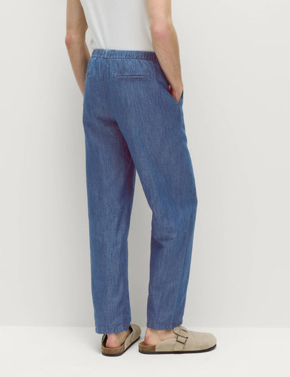 Loose Fit Keten Karışımlı Pantolon