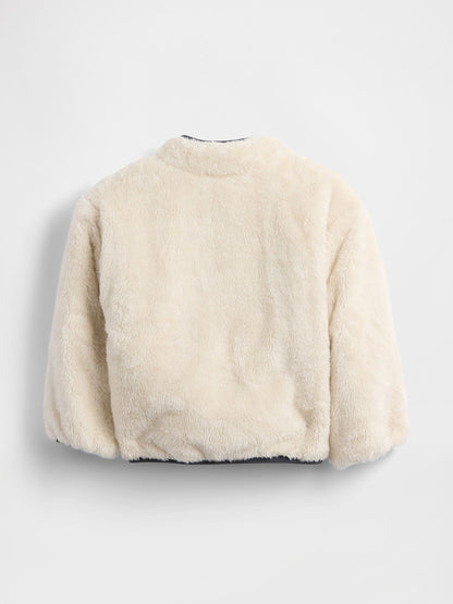 Beyaz Lightweight Sherpa Reversible Ceket