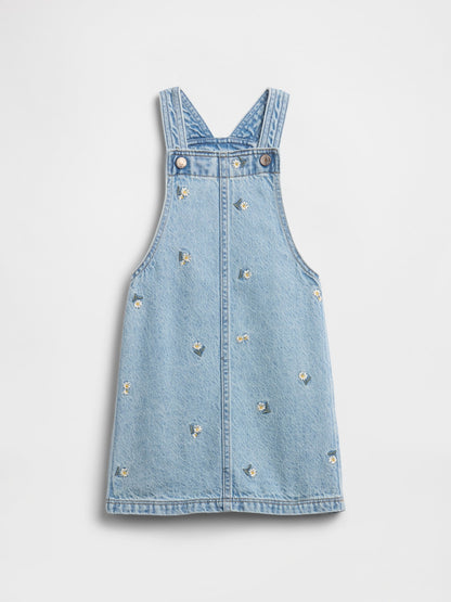 Açık Mavi Babygap Denim Tulum Etek